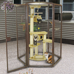 5' Diameter Outdoor Cat Enclosure